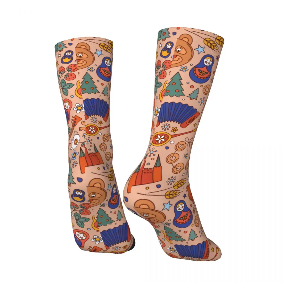 Faberge Egg Sock Printed Man Polyester