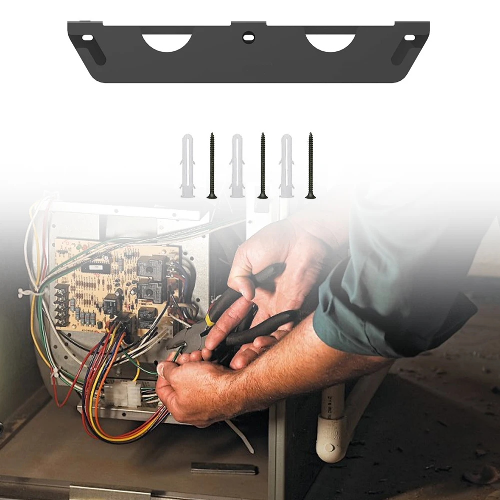 2 Slot Angle Grinder Wall Mount Rack with Wire Hook for Holding Grinders Cutting Machines Polishing Tools and Accessories