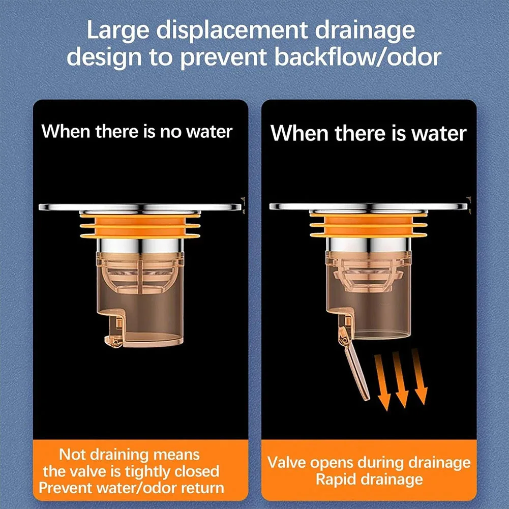 Bathroom Floor Drain Filter Bathroom Deodorizing Artifact Insect-Proof Drain Stoppers Strainers Smell Control Bathroom Fixture