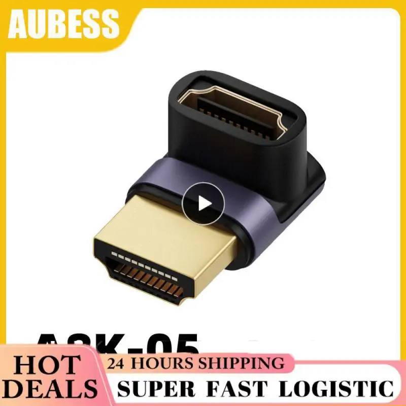 2.1 Cable Adapter Connector 270 90 Degree Angle 2 Pieces Male to Female Converters Cable Adaptor Extender