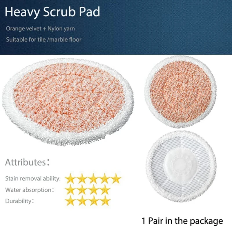 Tampons de vadrouille à vapeur, pièces de rechange, compatibles avec la série Shlavabo S7000AMZ, S7001, S7001TightS7000, 10 pièces