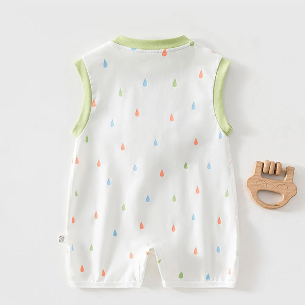 Baby Romper Sleeveless Summer Thin Infant Boutique Cothing Cute Cotton Baby Girl Jumpsuit Wholesale