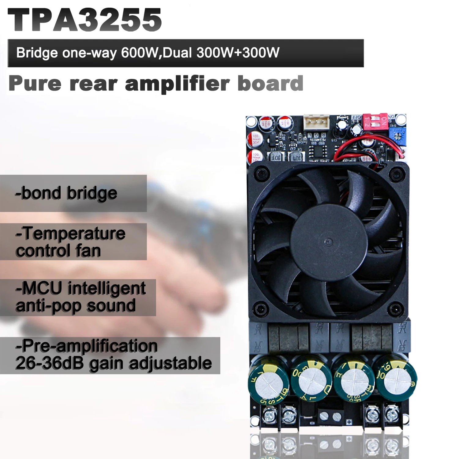 ZK3002 Digital Amplifier Board High-power TPA3255 Stereo 300WX2 bridge mono 600W