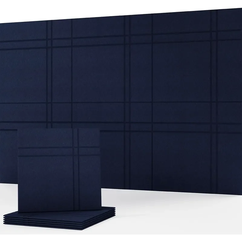 Soundproofing Panels Decorative Acoustic Wall Art Sound Absorbing 6 Pack