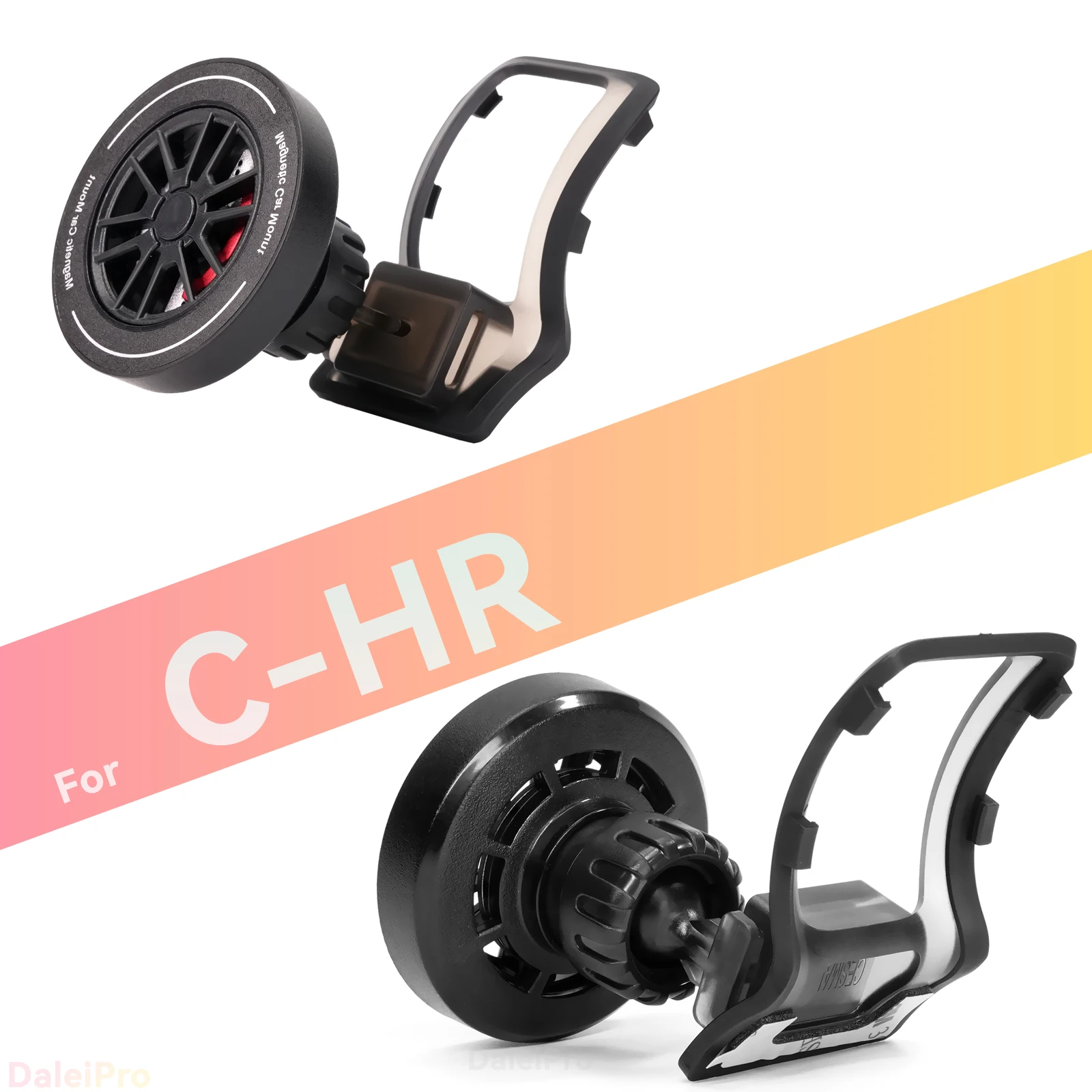 Maßgefertigte Magnetische Handyhalterung mit Luftstromkühlung für Toyota CHR 2018-2021 2022 2023 C-HR, 360° Drehbar ° Schwenkbare Halterungsbasis – Detail 4