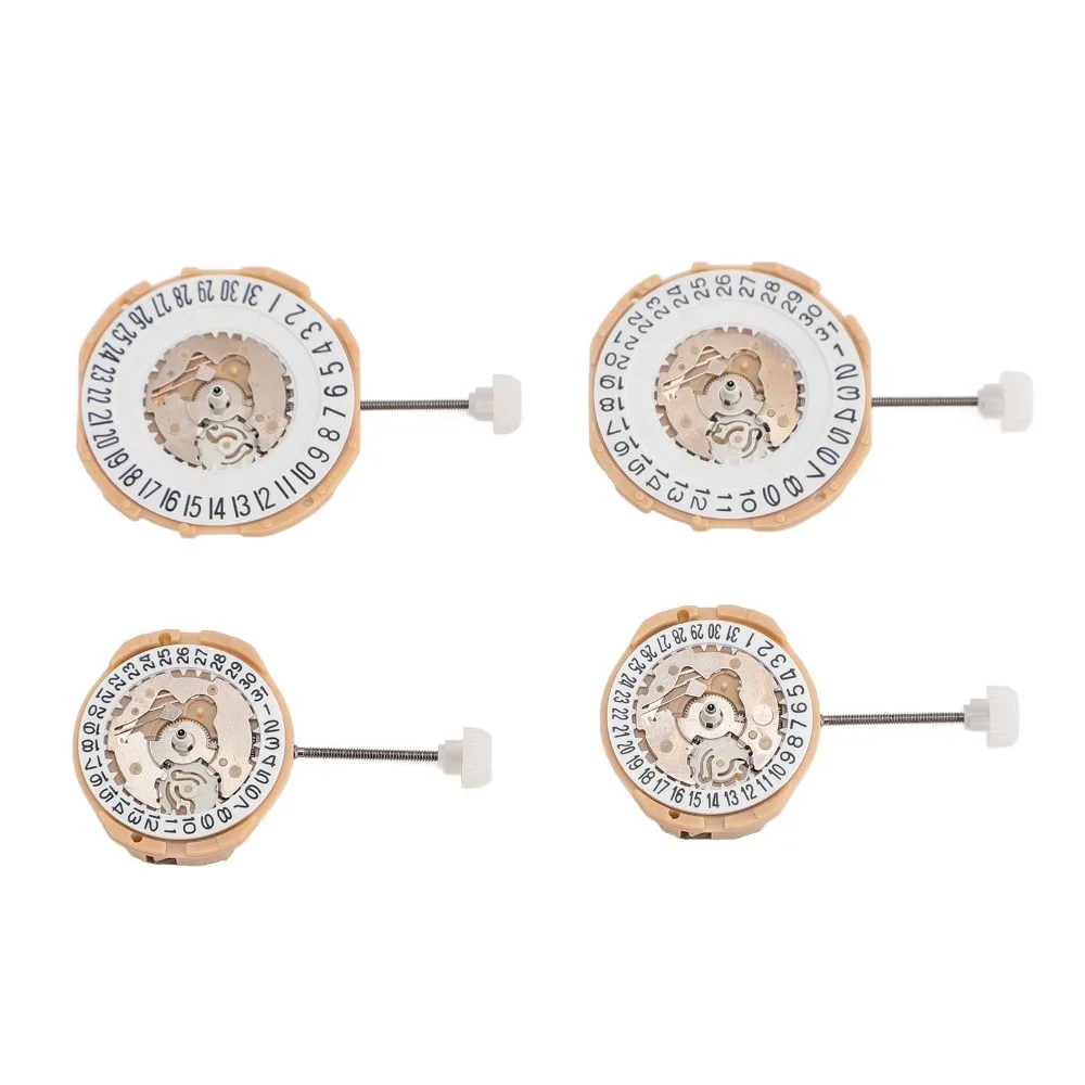 Mechanizm zegarka kwarcowego 4 szt. Pozycja godzin 6:00 3:00 Wyświetlanie daty Mechanizm zegarowy SP28 SP25 do mechanizmu SP28 SP25