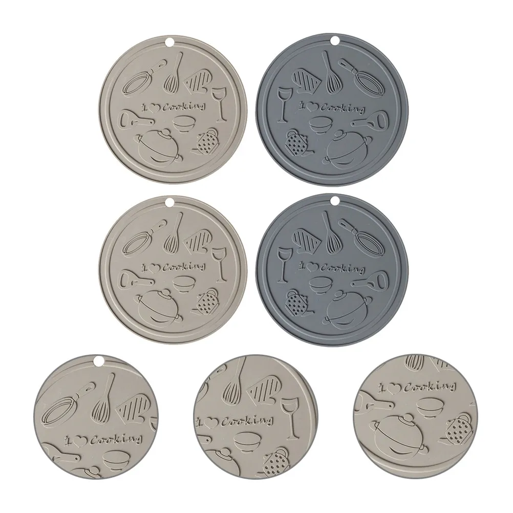 

4Pcs Alphabet Placemats Silicone Hot Pads for Kitchen Table Decor Heat Insulated Mats Multipurpose Cup Coasters Household Dish