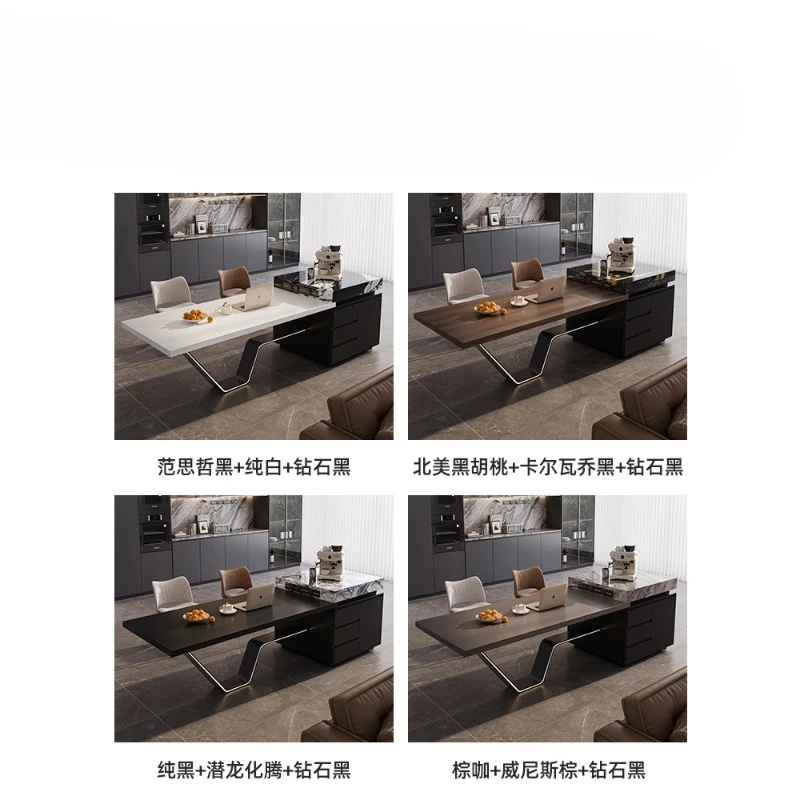 Italian light luxury rock slab island table dining table with sink guide