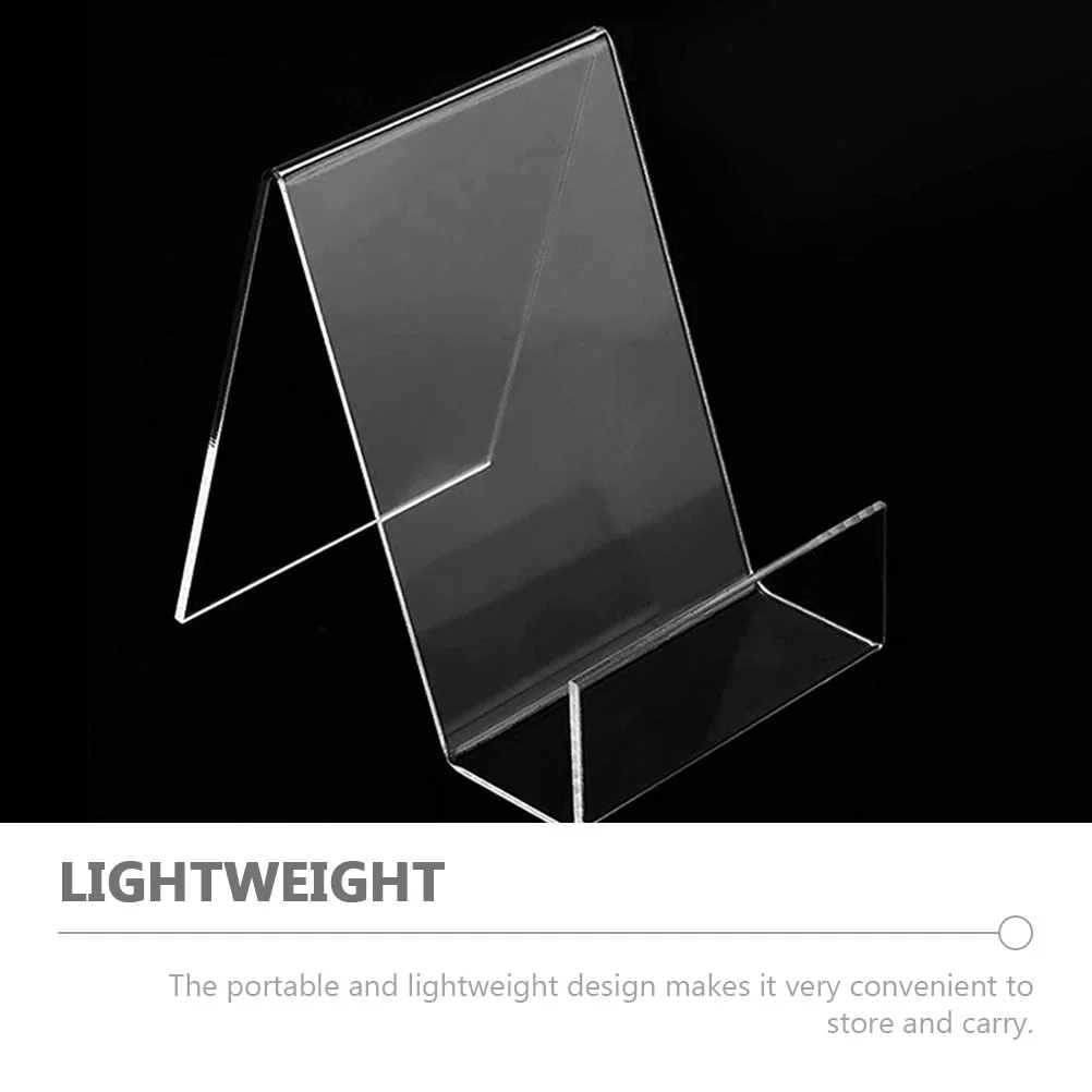 Holders Transparent Display Stand Magazine Rack Clear Book Child Kids Bookshelf