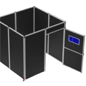 Barriera di sicurezza da parete con protezione per saldatura laser