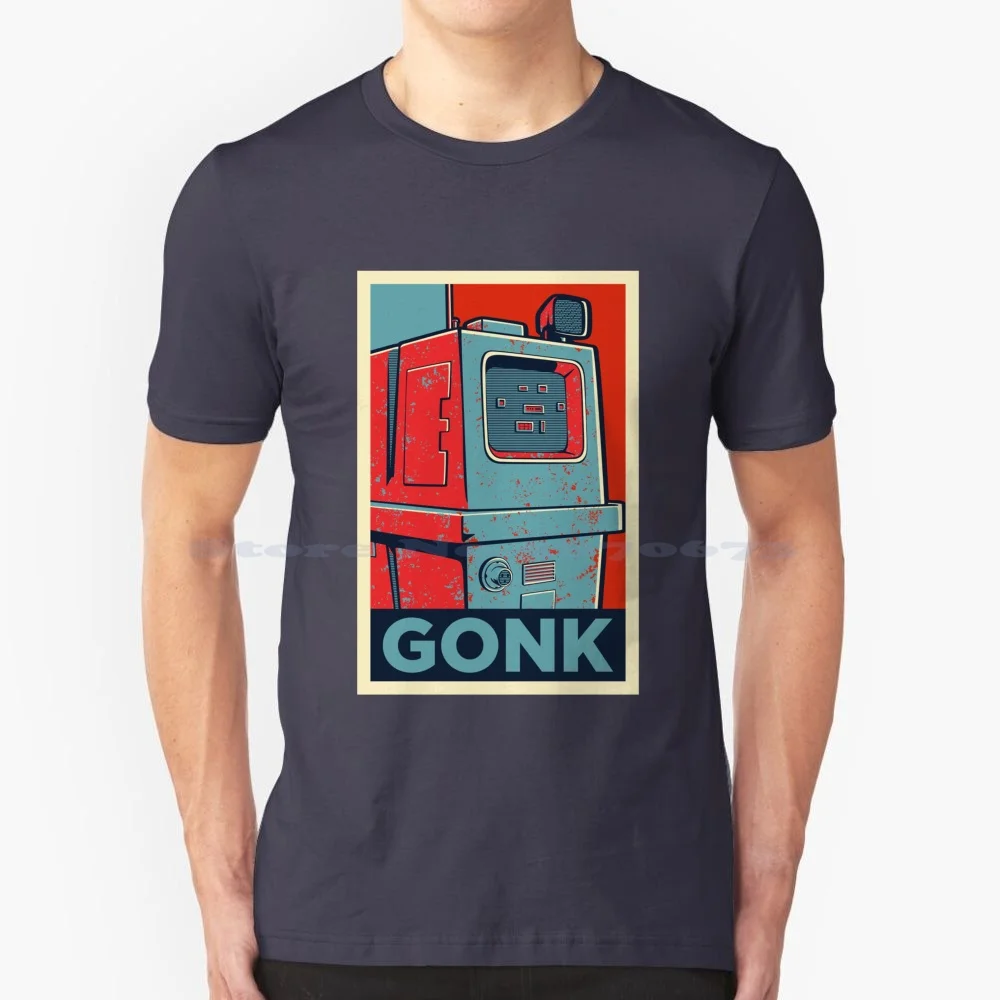 Gonk T Shirt 100% Cotton Tee Movies Saga Space Galaxy Star High Ground General Hello There Droid Propaganda Hope Rebel Funny