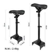 Electric Scooter Saddle Seat Adjustable Height for Ninebot F20 F25 F30 For F40 Built for Comfort and Durability
