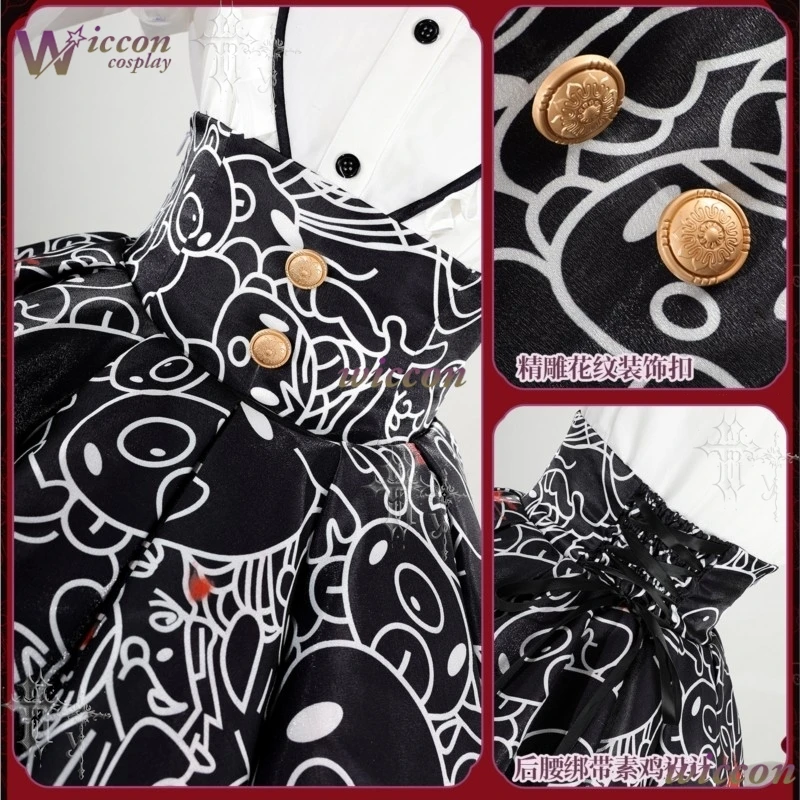 ​​WonkaCos ​​Game Needy Overdose Ame Bearbrick Collaboration Same Style Cosplay Outfit  Party Anime Full Female Costume party​ - view 5