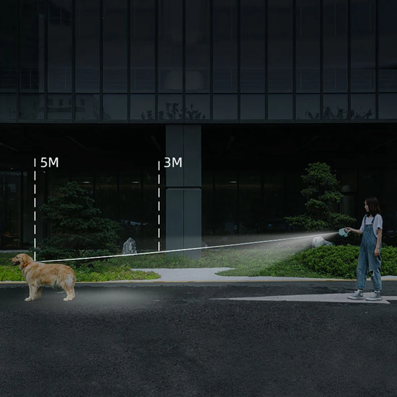 犬と猫のためのライト付き格納式ベルト,自動子犬と子猫の犬用アクセサリー,新しいコレクション