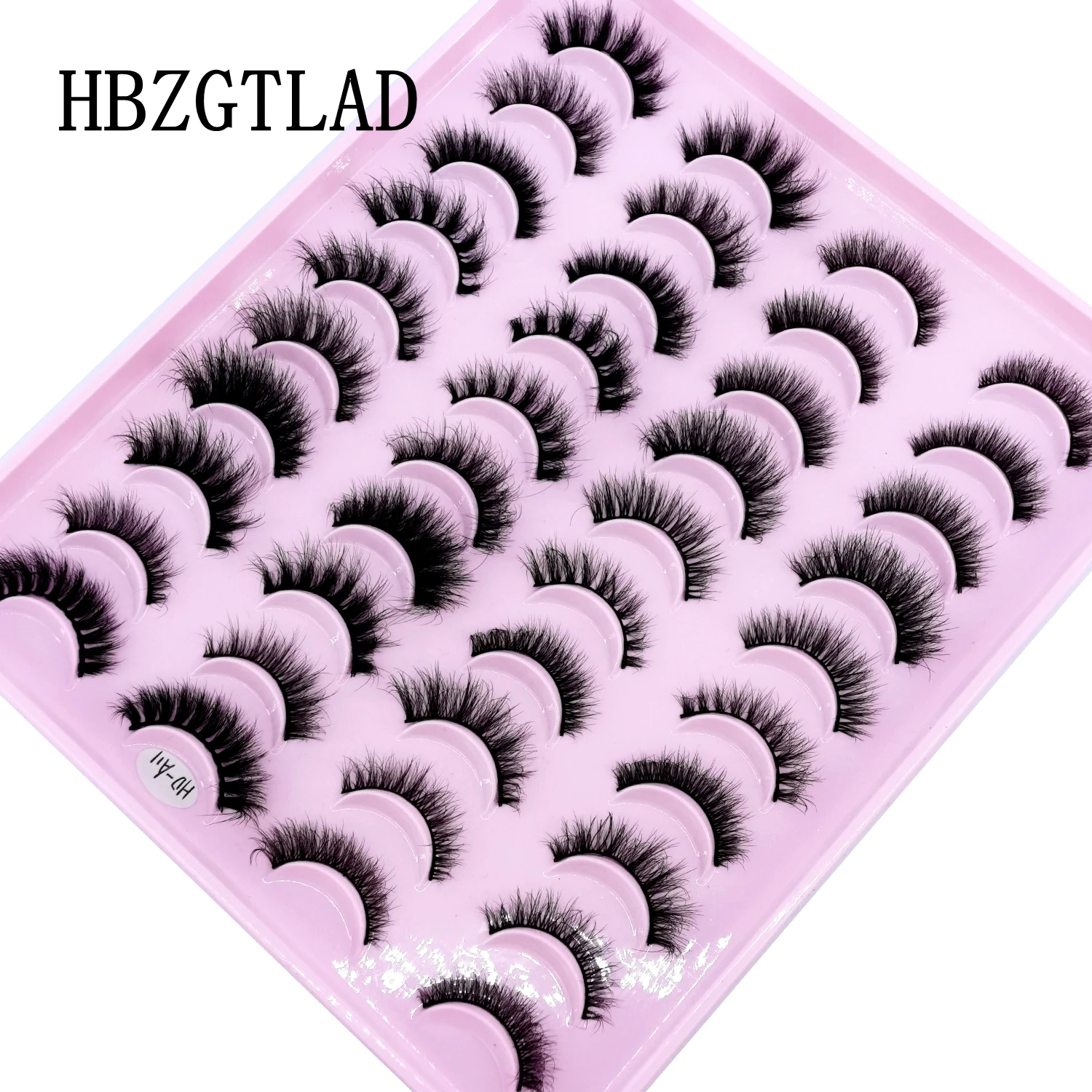 20 Pairs Eyelashes 3D Mink Lashes Fluffy Soft Wispy Natural Cross Eyelash Extension Reusable Lashes Mink False Eyelashes Makeup