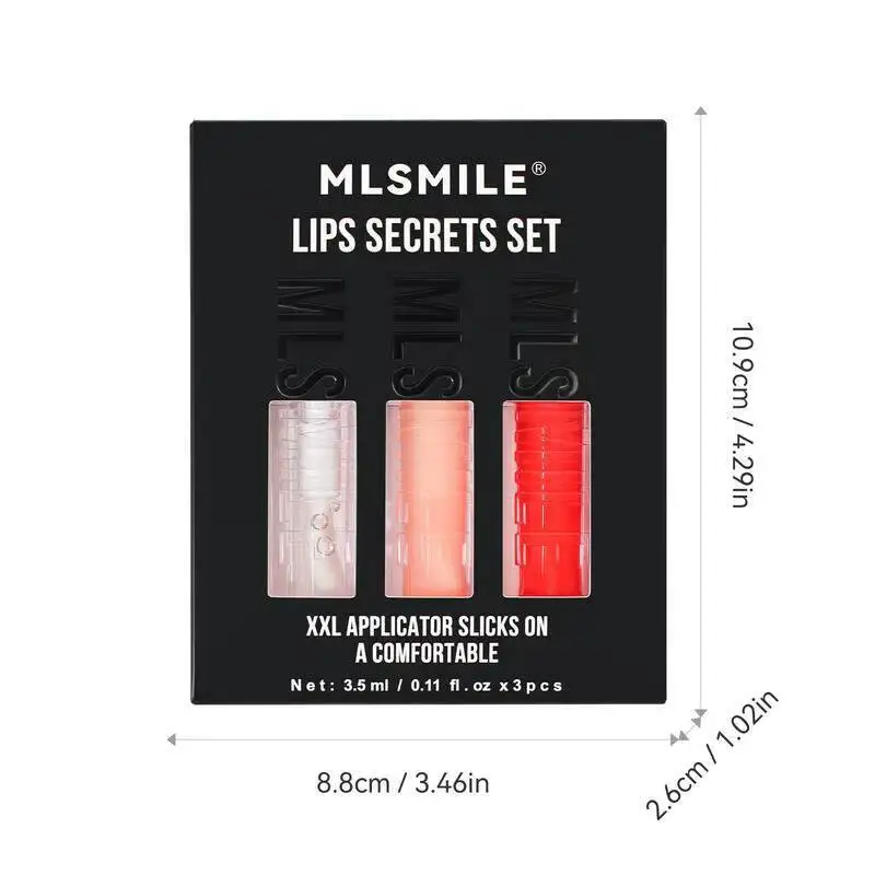 

MLSMILE Water Glossy Mirror Set Transparent Plump Moisturizing Nourishing Pearlescent Lip Gloss 2025 New