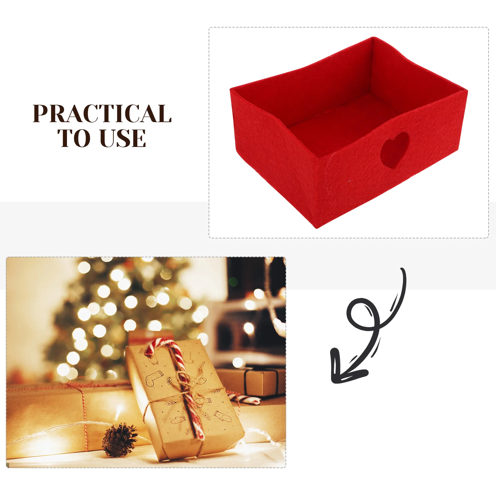 

Charming Desktop Candy Box 2Pcs Colorful Love Candy Treat Box Wedding Party Essentials