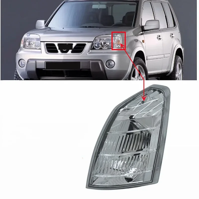 1 or 2 Pcs Front Corner Lamp with Bulbs for Nissan X-Trail T30 2000-2007 Side Light for Front Turning Signal Lamp Parking Light