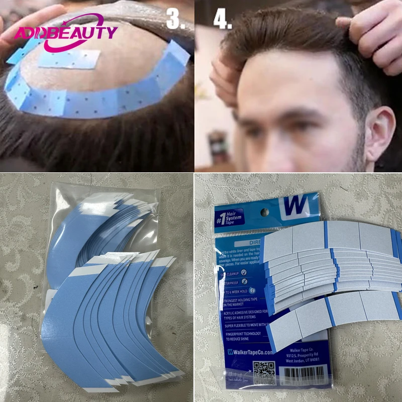 

Men Toupee Tape 36pcs High Quality Waterproof Adhensive Tape Human Hair Wig Tapes