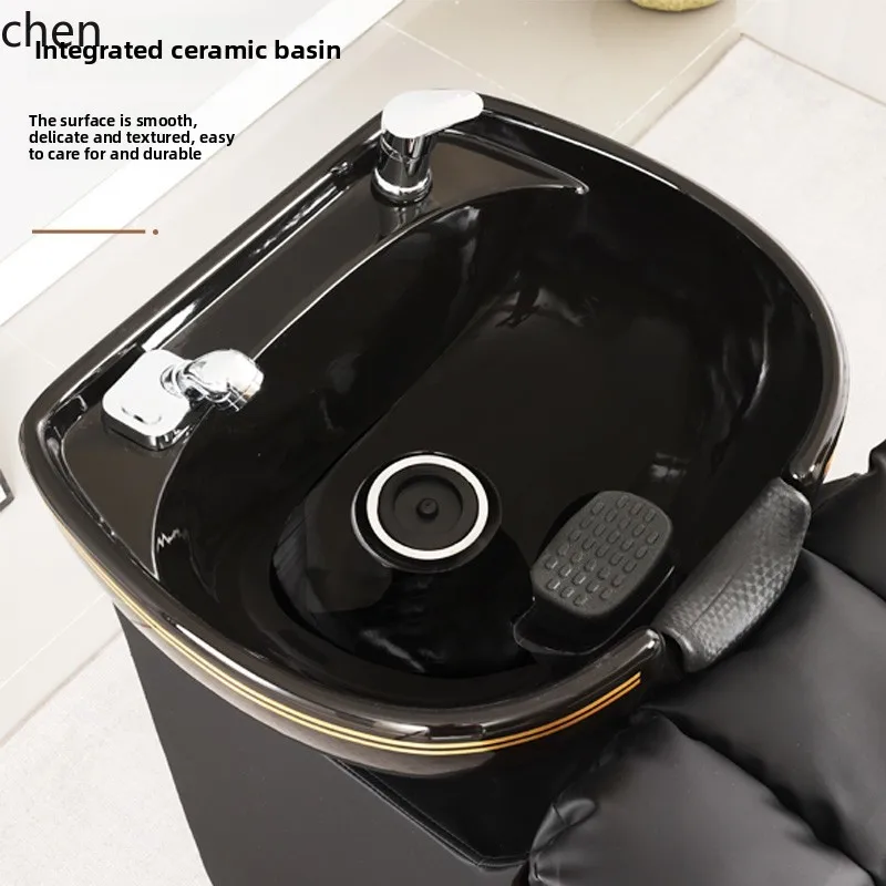 HT 인터넷 유명 고급 이발소 샴푸 베드 반쯤 눕는 미용실 헤어 살롱 전문 제조업체 직판