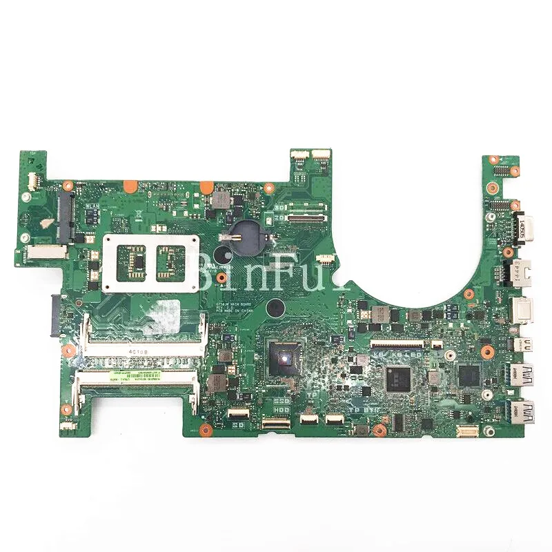 High Quality Mainboard For G750JS G750JM G750JH G750JX G750 G750JW / 2D Laptop Motherboard W/ SR15E I7-4700HQ CPU 100% Tested OK