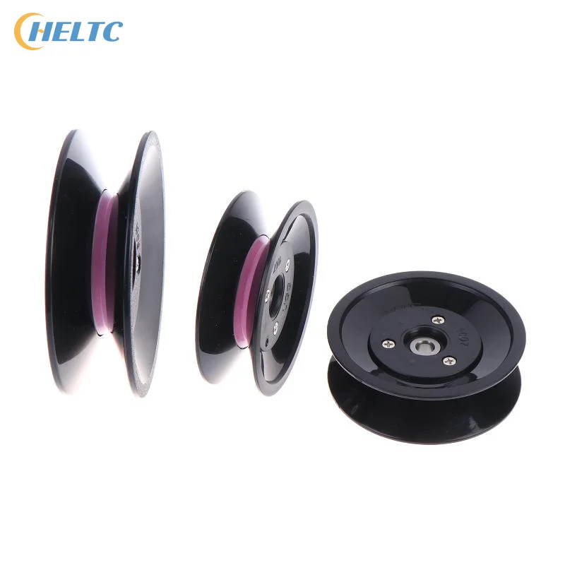 1PCS Black Plastic Ceramics 1007/1009 Wire Winding Machine Pulley Wheel U-groove V-groove Wire Combination Guide Wheel