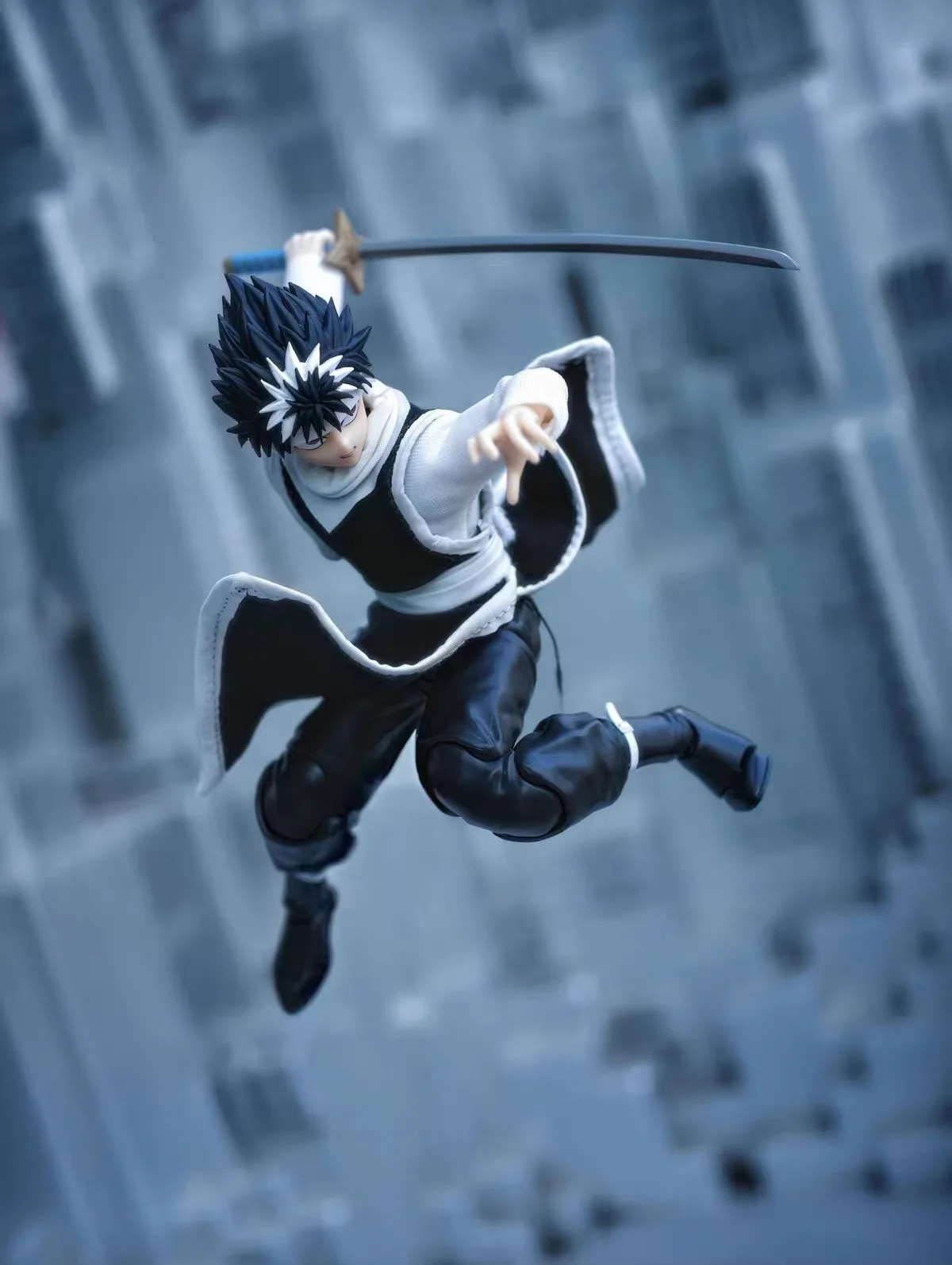 Yuyu Hakusho Hiei Soft Goods Cloth Clothes Adaptation 1/12 SHF Anime Action Figure Training Clothes Built In Iron Wire No Figure