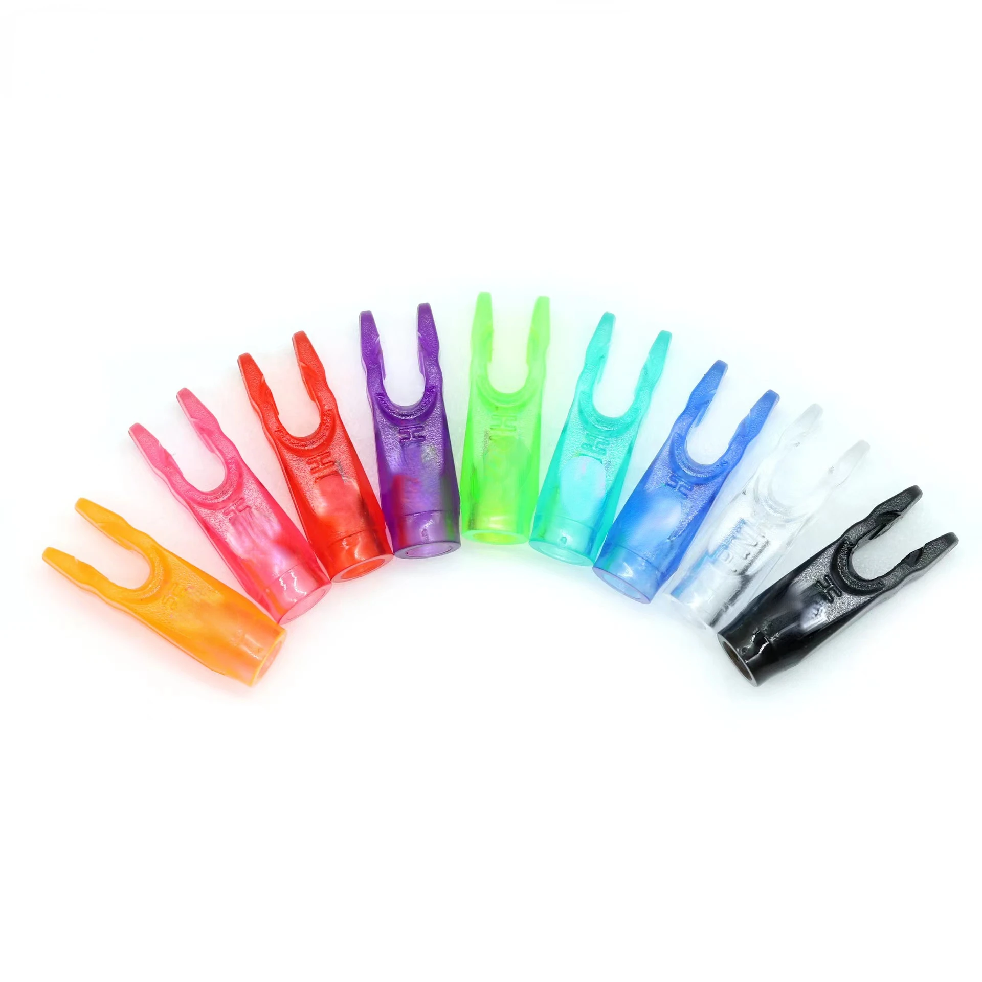 100pcs Plastic Arrow Nocks PinH Compound Recurve Bow Hunting Shooting