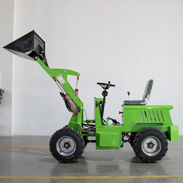 Customize Mini Small Electric Loader 750kg 800Kg Mini Skid Steer Loader With Track Small Front End Loader Customized