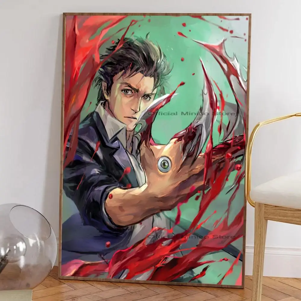 1pc Japanese Anime Parasytes Poster Self-adhesive Art Waterproof Paper Sticker Coffee House Bar Room Wall Decor