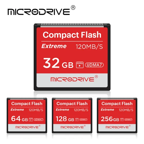 Imagen 2 del producto Tarjeta Flash compacta de 256GB, 128GB, 32GB, 64GB, tarjeta de memoria Real de alta velocidad, 120MB/S, tarjeta CF de vídeo 4K de la mejor calidad para cámara