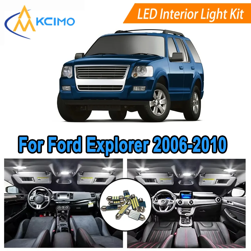 

Dome Lights Kit For Ford Explorer (2006-2010) Interior Ceiling Lamp Lens Bulbs Housing Repair Reading Lamp Lights Replacement