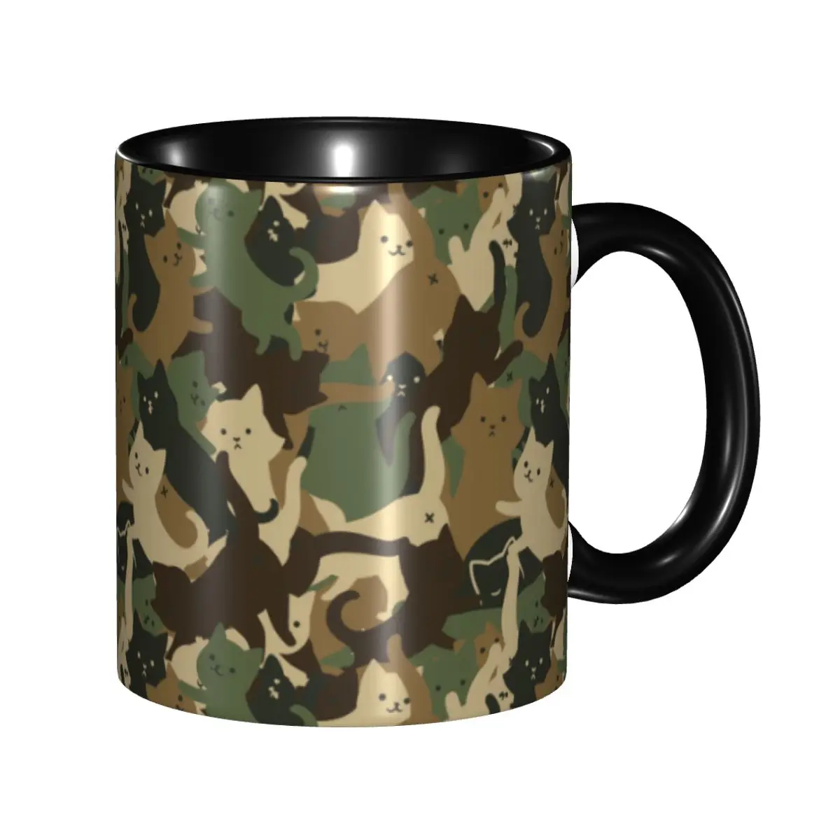 

Cats Camouflage Mug Custom Camo Coffee Ceramic Mug Creative Gift
