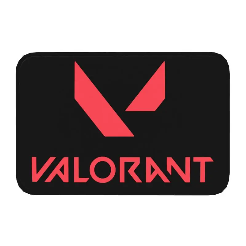 Custom Game Valorant Logo Doormat Mat Anti-Slip Bathroom Kitchen Balcony Rug Carpet 40*60cm