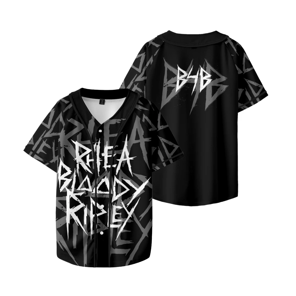

Rhea Ripley Merch Baseball Jacket T-shirts Summer Unisex Fashion V-neck Short Sleeve Tee