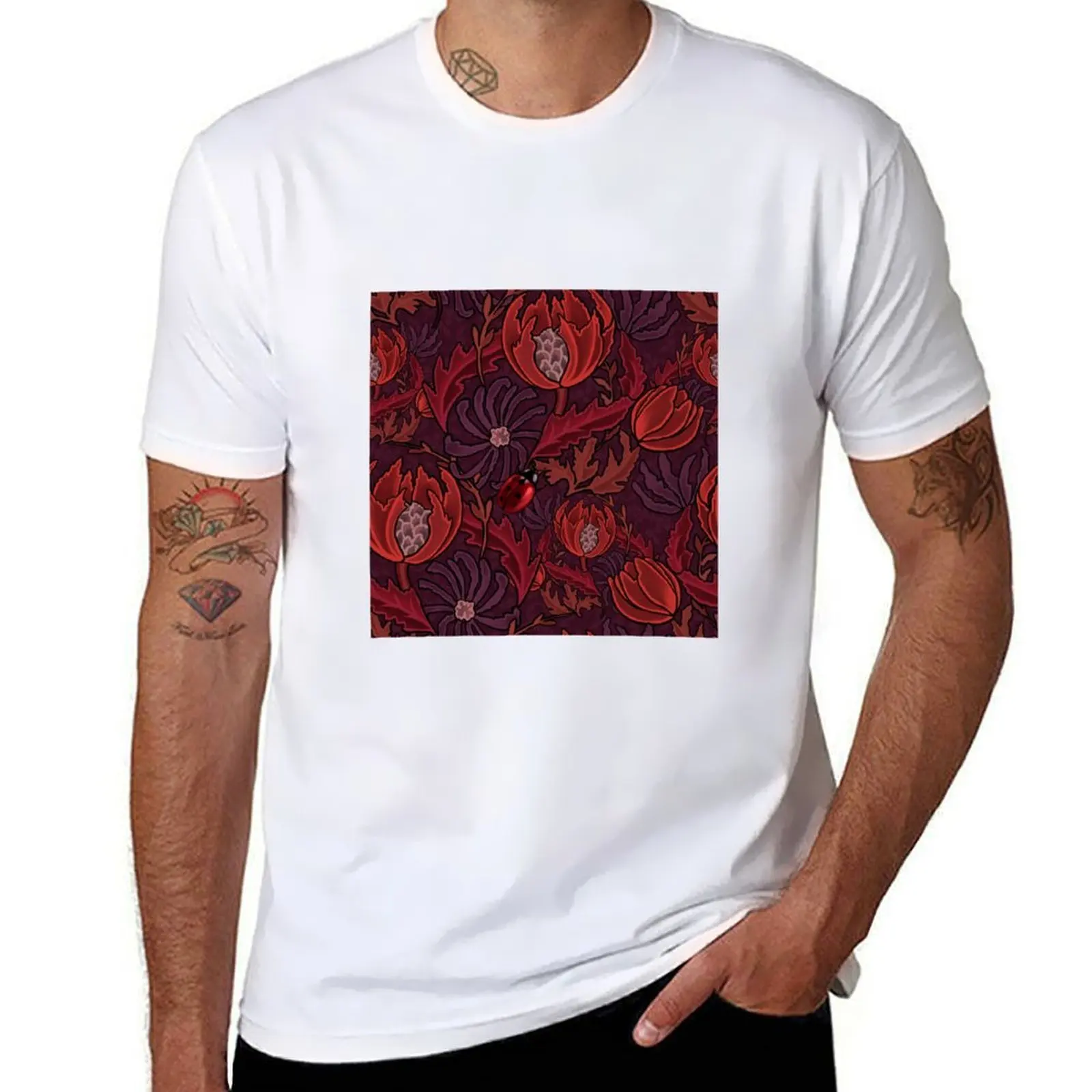 

Find a ladybug T-Shirt t shirts for man pack white man t shirt cotton high quality T-Shirt