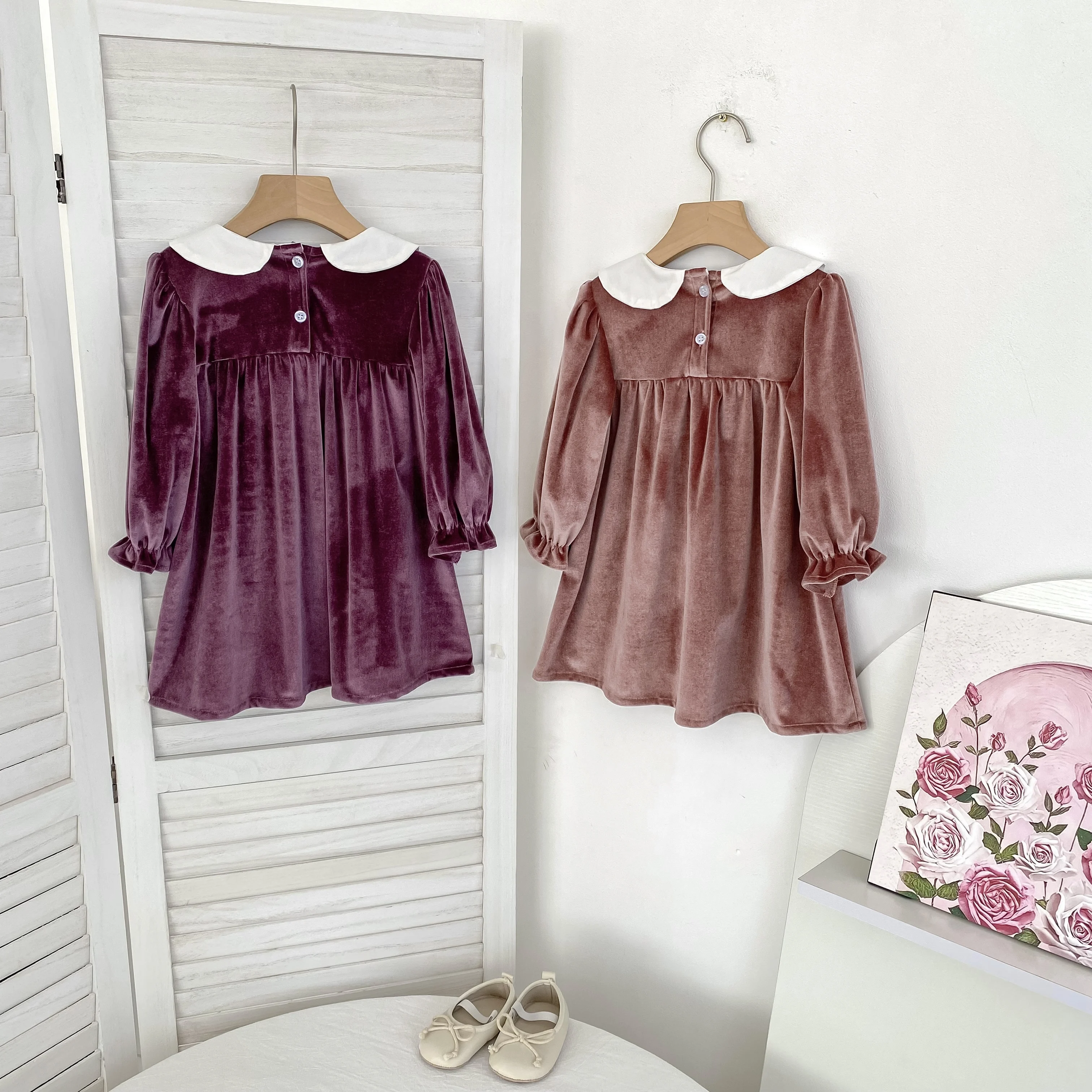 Herbst Baby Mädchen Kleidung Stickerei Weihnachten Party Kleid Kostüm 1-6Yrs Kleinkind Mädchen Geburtstag Kinder Kleidung Weihnachten Kleider – Detail 2