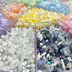 50g/100g DIY children's headwear making leather bands, acrylic materials, accessories, loose beads, multiple mixed color bags