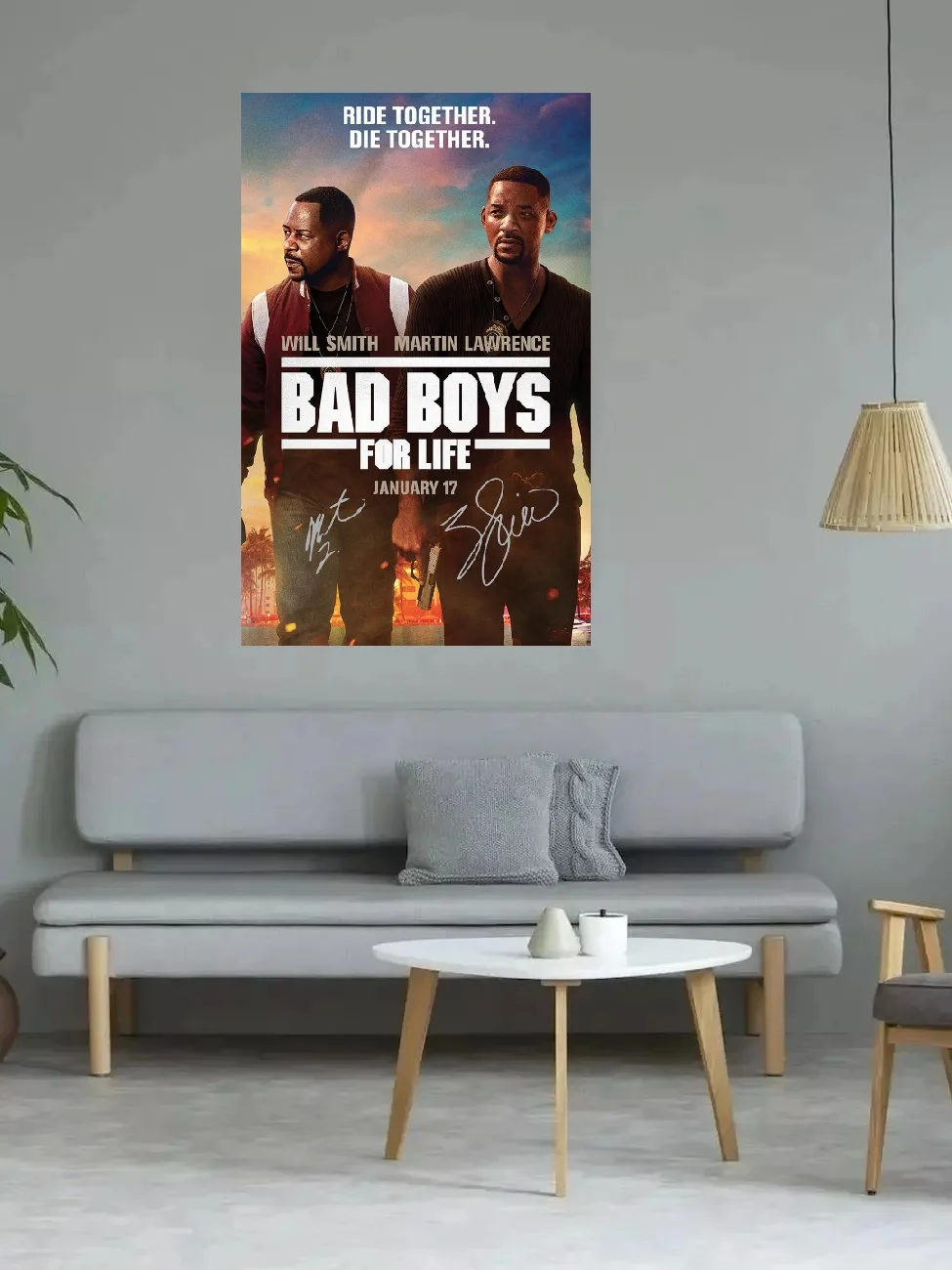 Bad Boys For Life Movie Autographed Signed, Print Art Canvas Poster, For Living Room Decoration, Home Wall Decor Picture
