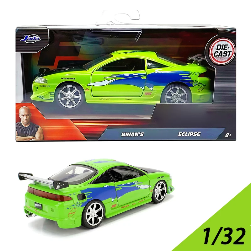 

Jada масштаб 1/32, 1995, модель автомобиля из зеленого сплава Eclipse, классические сувенирные подарки для взрослых, статический дисплей