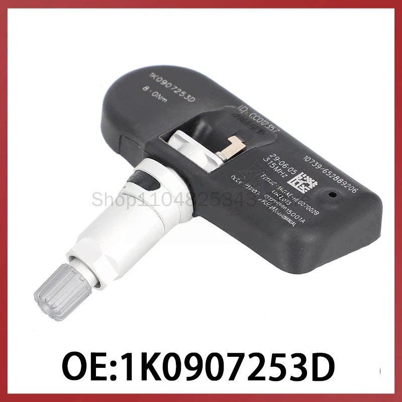 

1K0907253D подходит для датчика давления в шинах Volkswagen TPMS SENSOR.