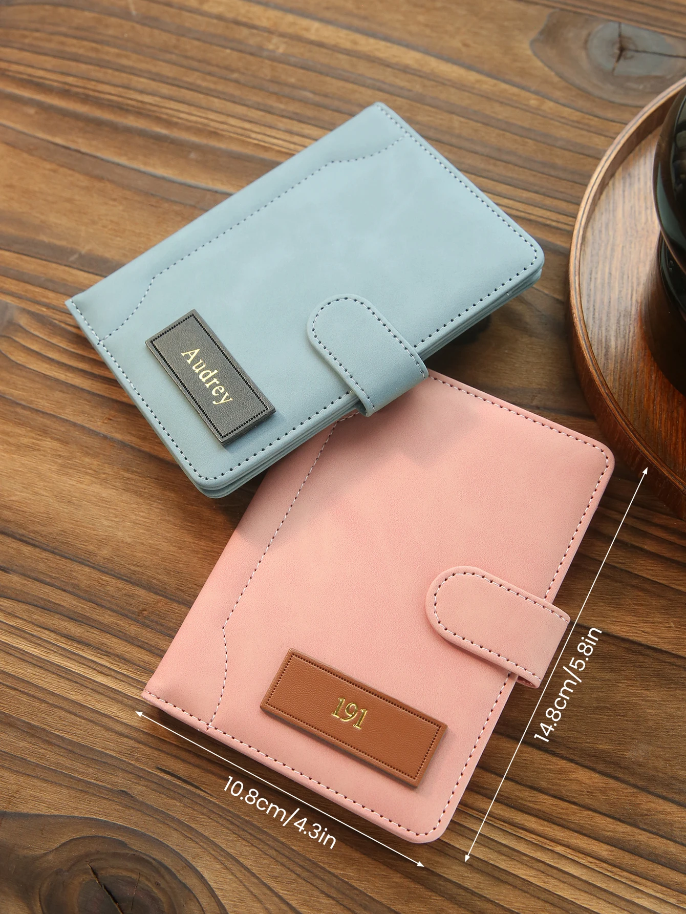Personalized Name Passport Holder Custom Suede Matte Texture Faux Leather Passport Bag Handmade Travel Accessories Custom Gift