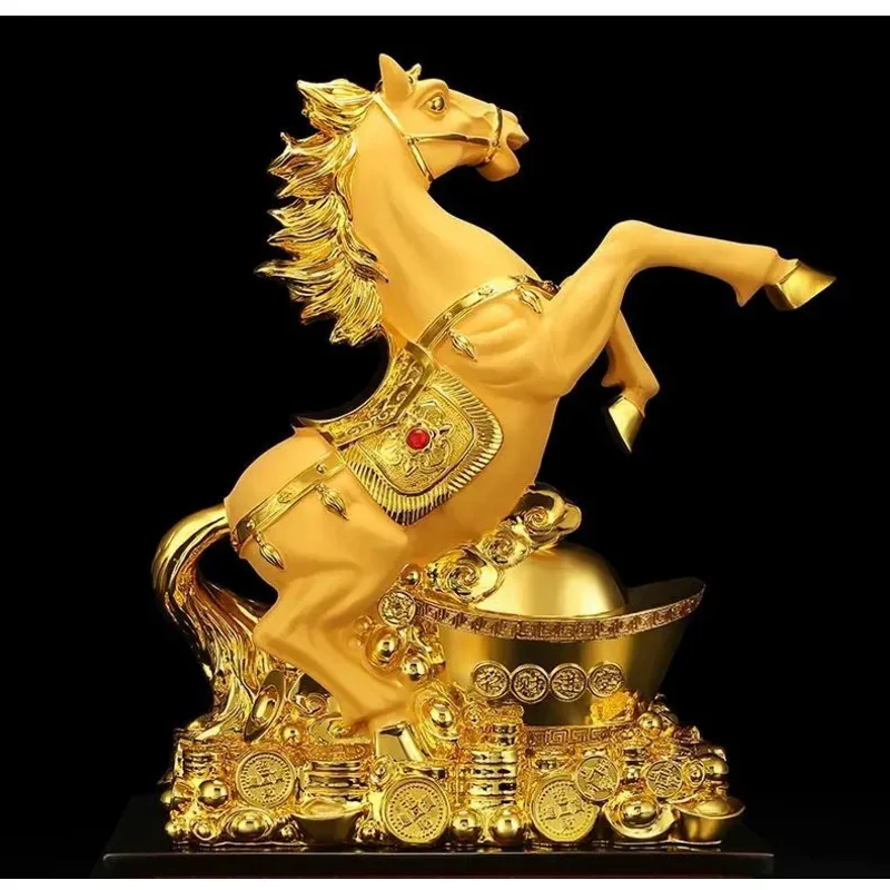 

Lucky Ornaments Horse To Success Porch Living Room Indoor TV Cabinet Opening Decoration Gifts