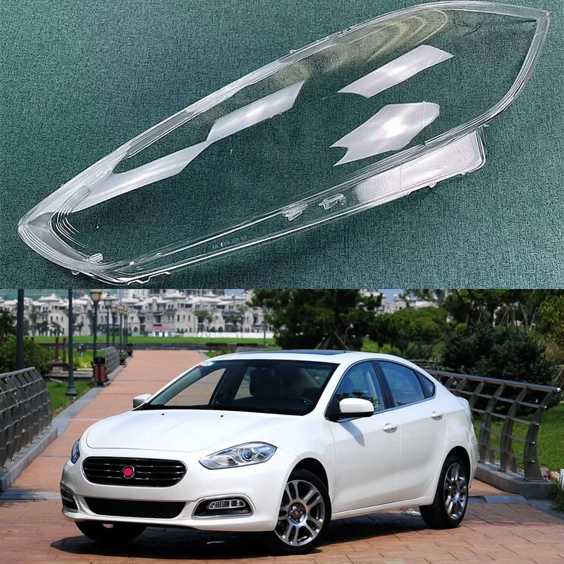 

For Fiat viaggio 2012-2017 Car Accessories Front Headlight Cover Lens Shell Lampshade Replace original Lampshade Plexiglass