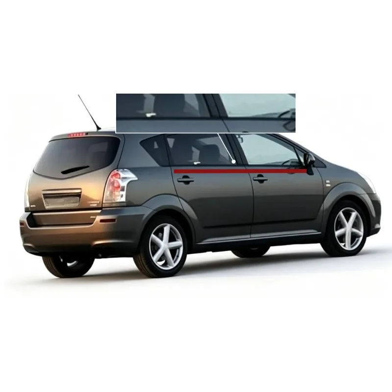 Fenster-Gummidichtungsstreifen für Toyota Corolla Verso Hatchback 2002-2006, Formgummiband, 4 Stück, 75710-64010 – Detail 5
