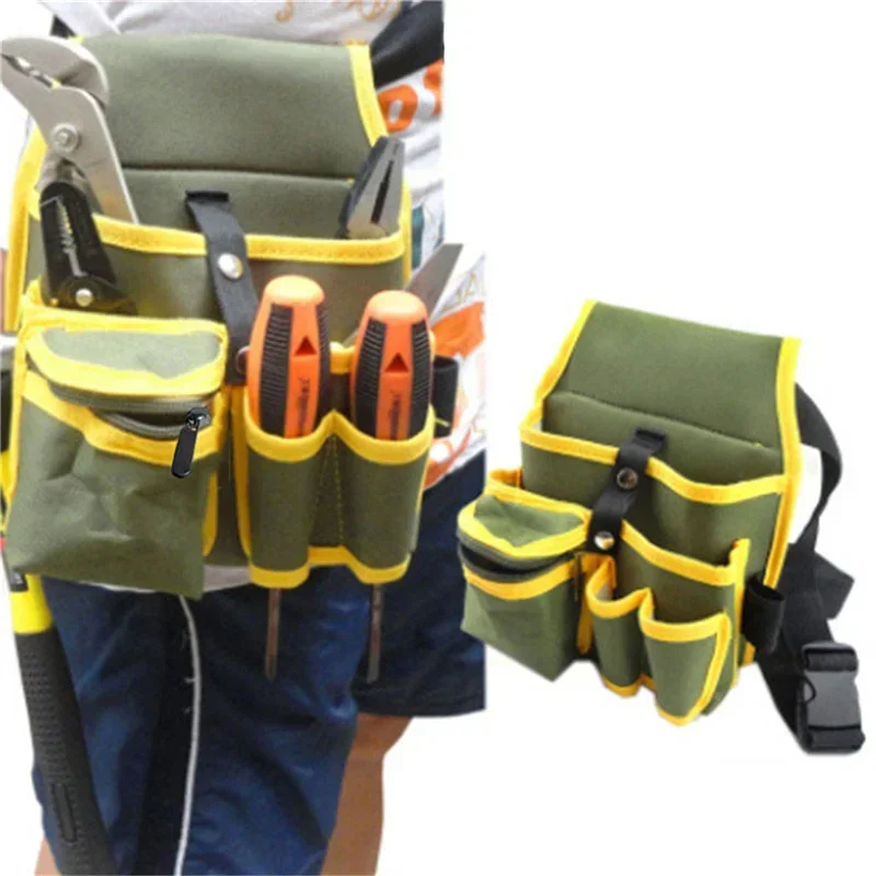 Sac de rangement multifonctionnel pour outils, ceinture en poudre, boîte à outils d'électricien, sac de taille de perceuse, tournevis intégré