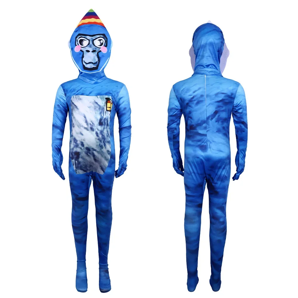 Gorilla Tag Halloween Game Lava Orangutan Cosplay One-piece Tights Stage Costume