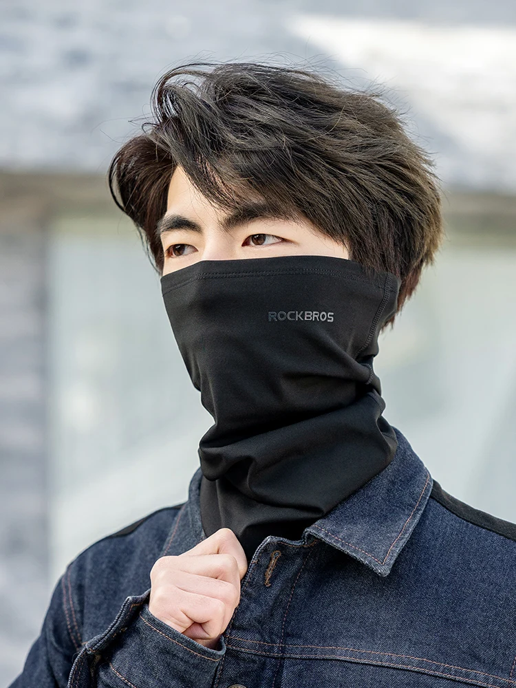 AliExpress ROCKBROS Cycling Masks Headwear Windproof Autumn/Winter Warmth Face Scarf  Full Coverage Extended Design Fleece Lining Mask