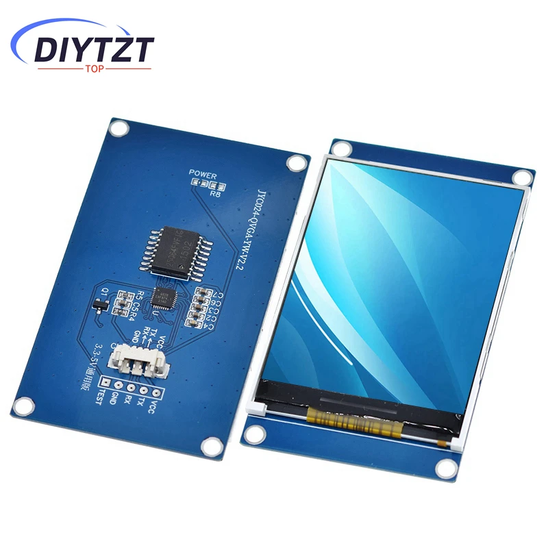 

DIYTZT 2,4-дюймовый TFT 240*320 Разрешение 3,3 В-5 В UART MCU Флэш-память последовательной связи 64 МБ без долот для Arduino UNO R3 MEGA