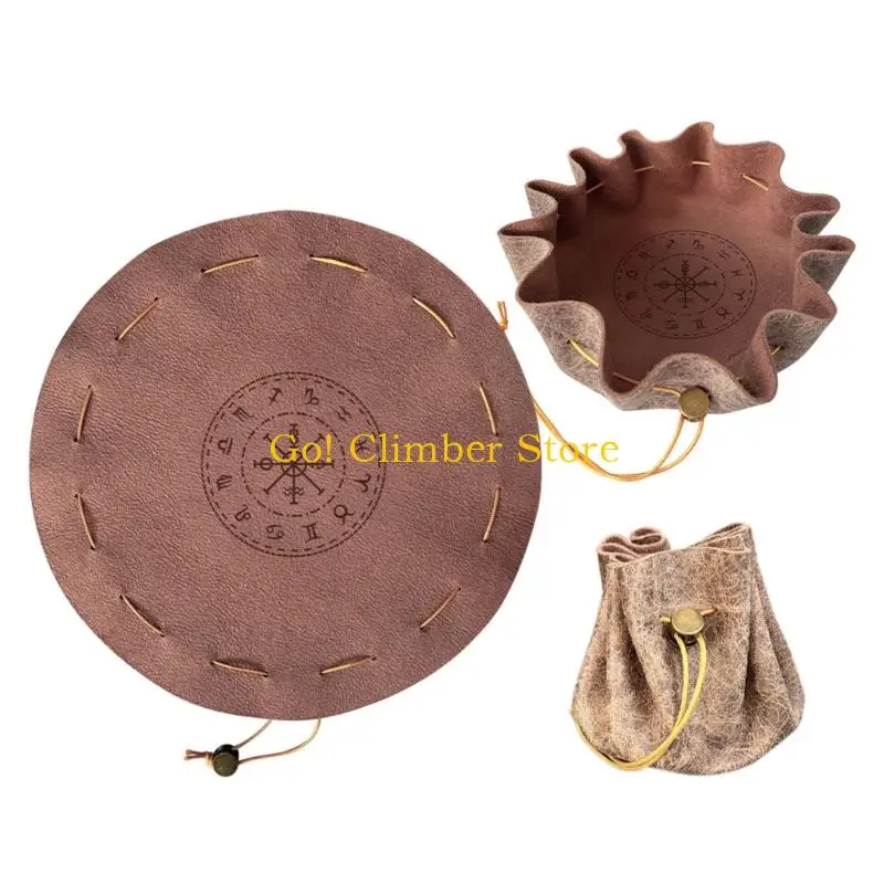 

Q84C Dices Protective Case Drawstring Closure For Tabletop Gaming And Travel Storage